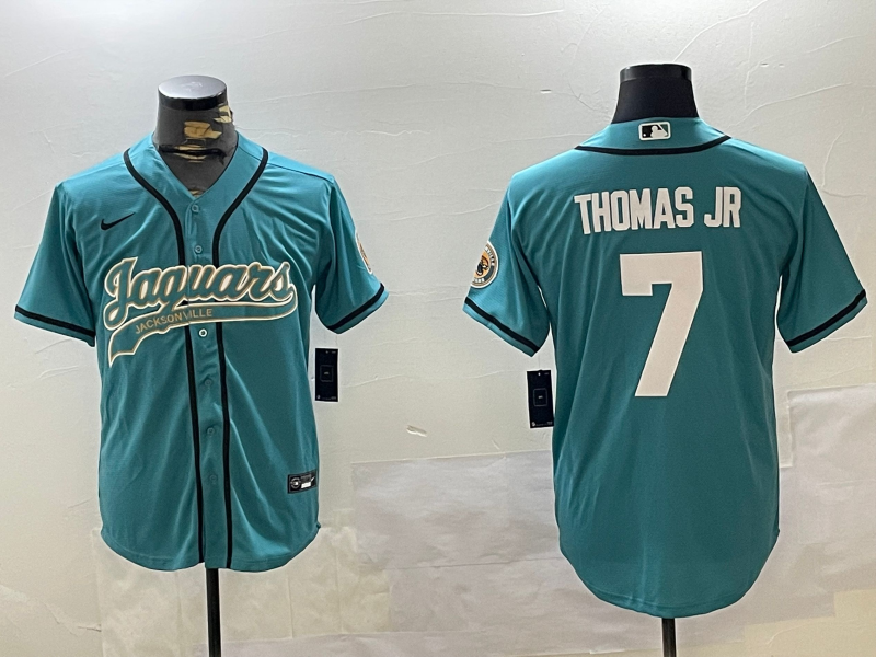 Men's Jacksonville Jaguars Brian Thomas Jr #7 Teal Jersey